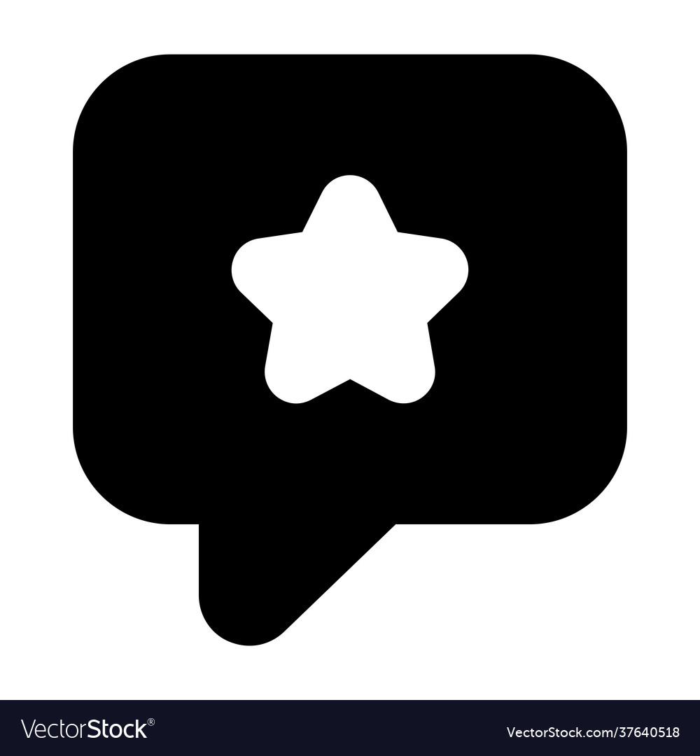 Star bubble Royalty Free Vector Image VectorStock