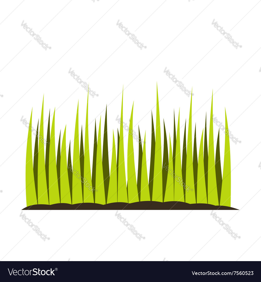 Growing grass flat icon