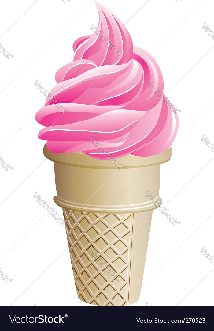 Ice-cream cone Royalty Free Vector Image - VectorStock