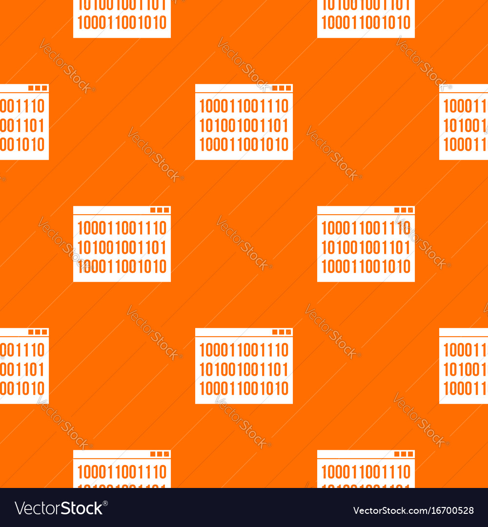 Binary code pattern seamless Royalty Free Vector Image