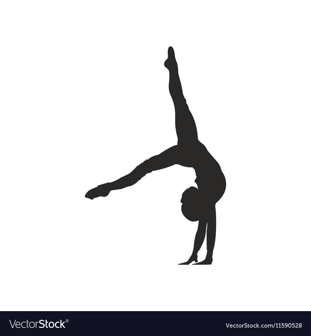 Gymnastics Silhouette Royalty Free Vector Image