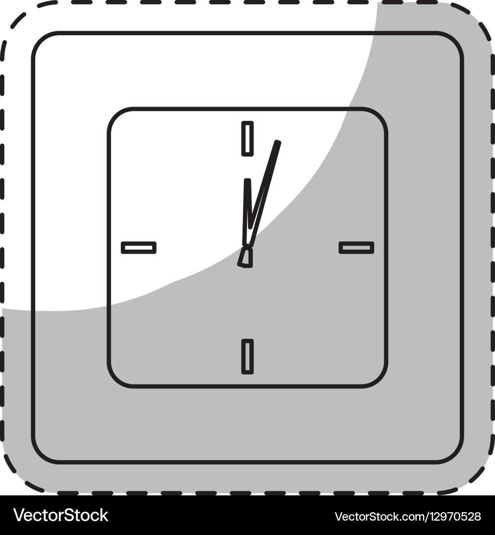 Wall clock icon image Royalty Free Vector Image