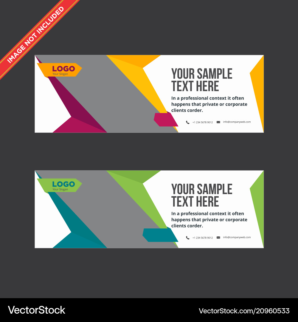 Abtract Construction Web Banners Royalty Free Vector Image