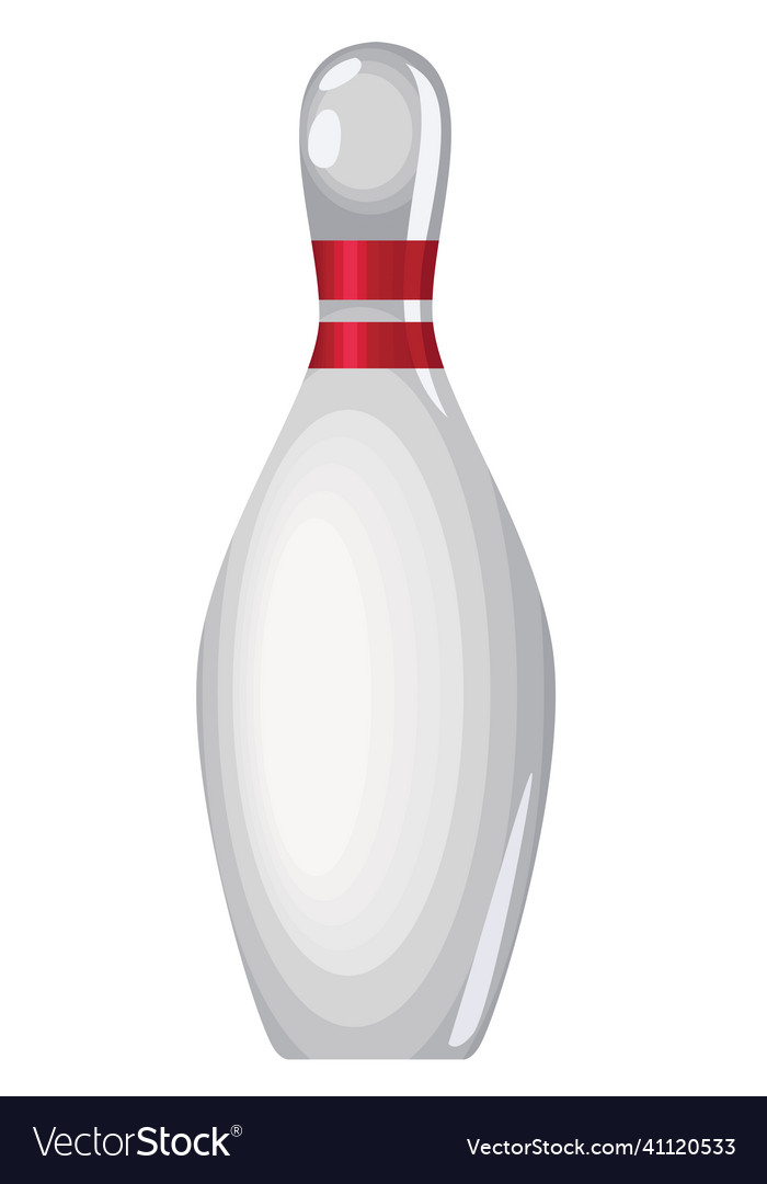 Bowling pine white Royalty Free Vector Image - VectorStock