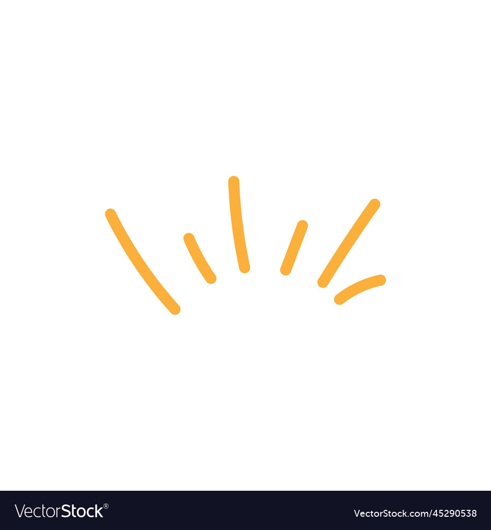 Abstract sun ray doodle hand drawn vector image Abstract sun ray doodle hand drawn