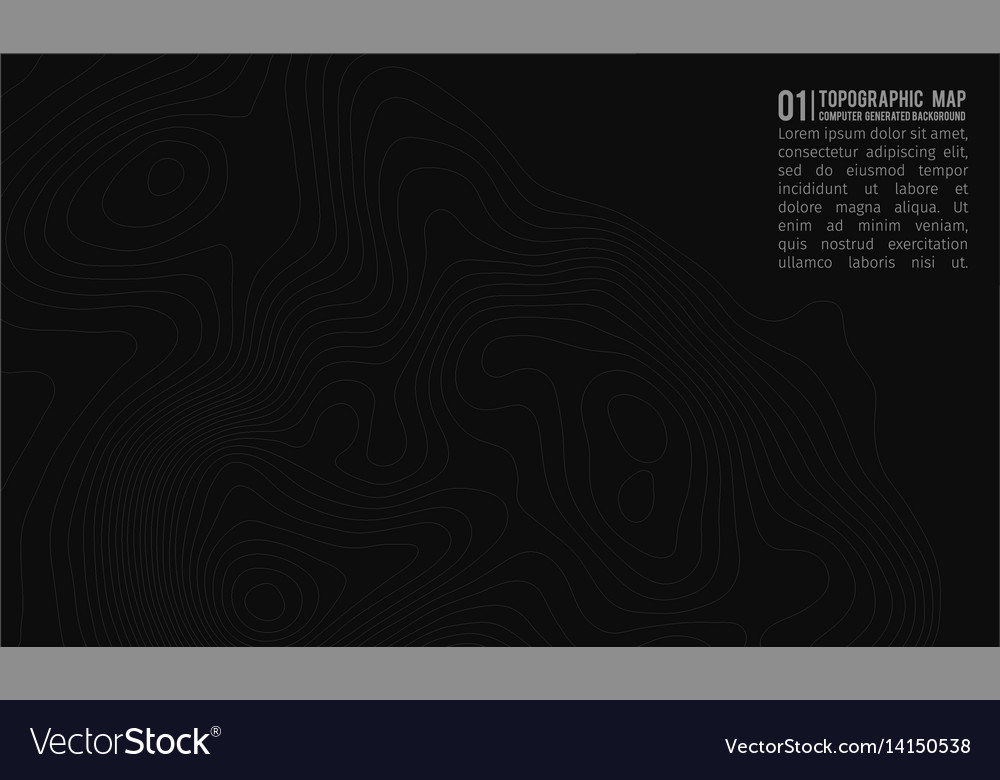 Topographic map background with space for copy Vector Image