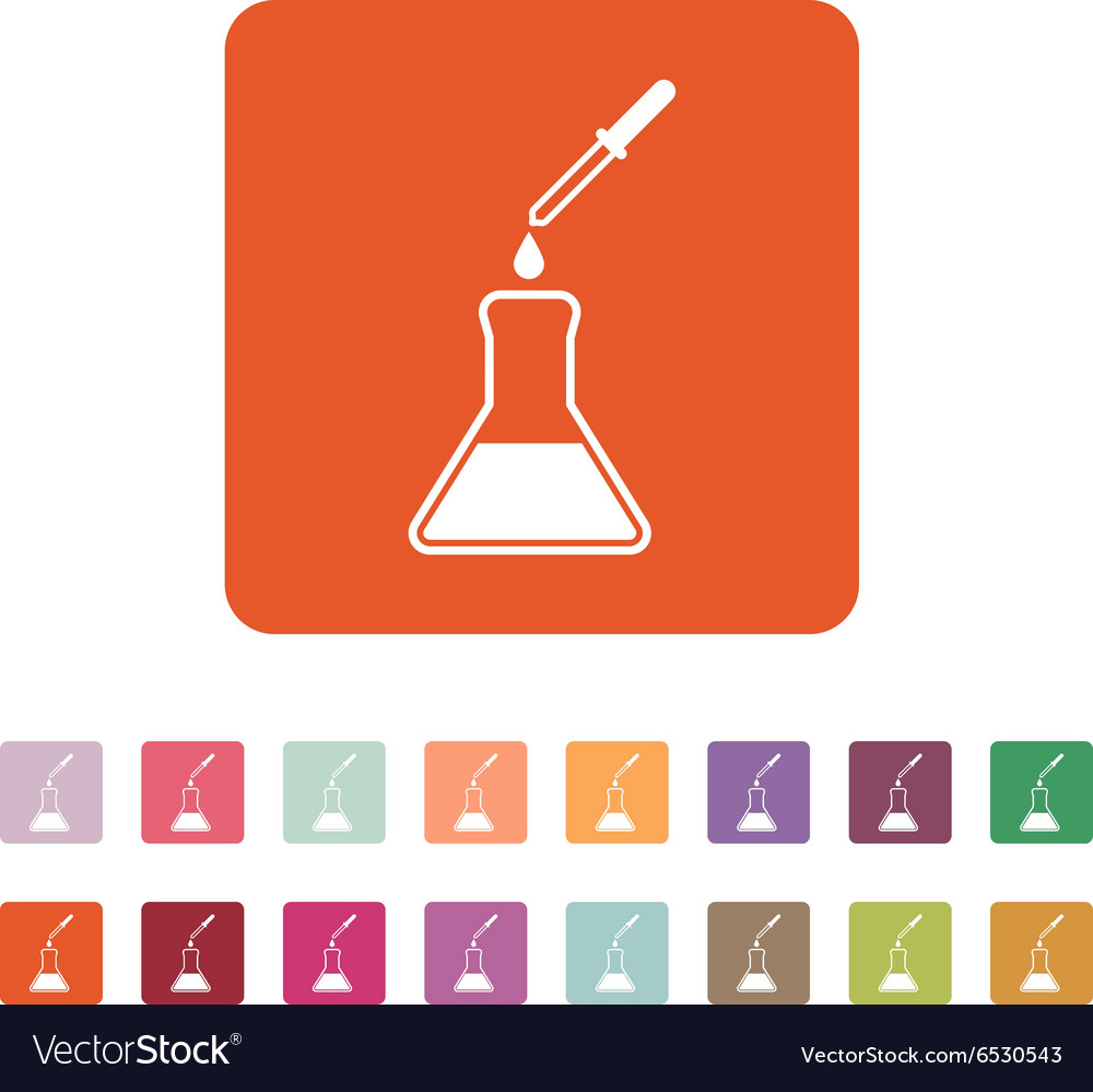 Chemistry icon test and analysis genetics Vector Image