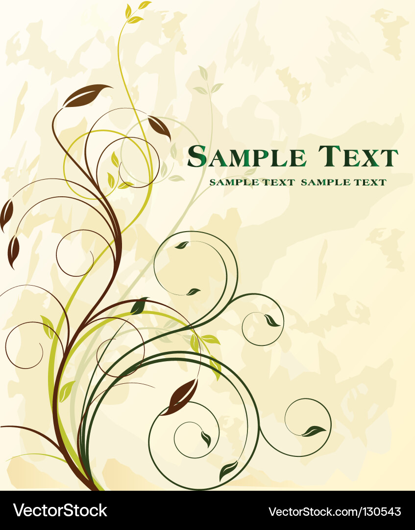 Floral Royalty Free Vector Image - VectorStock