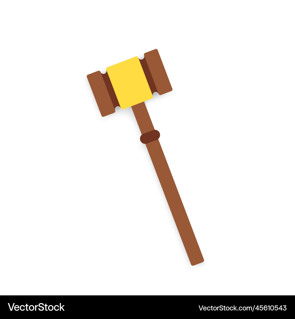 Gavel of justice Royalty Free Vector Image VectorStock