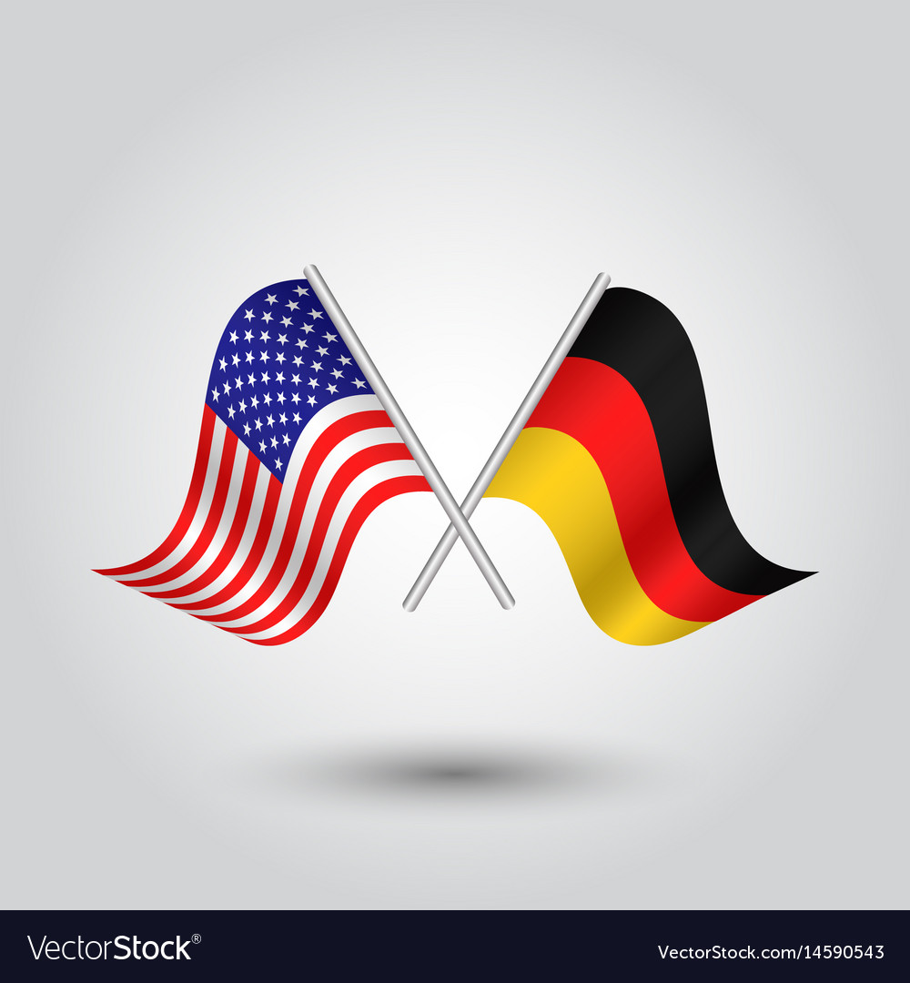 Icon united states of america and germany Vector Image