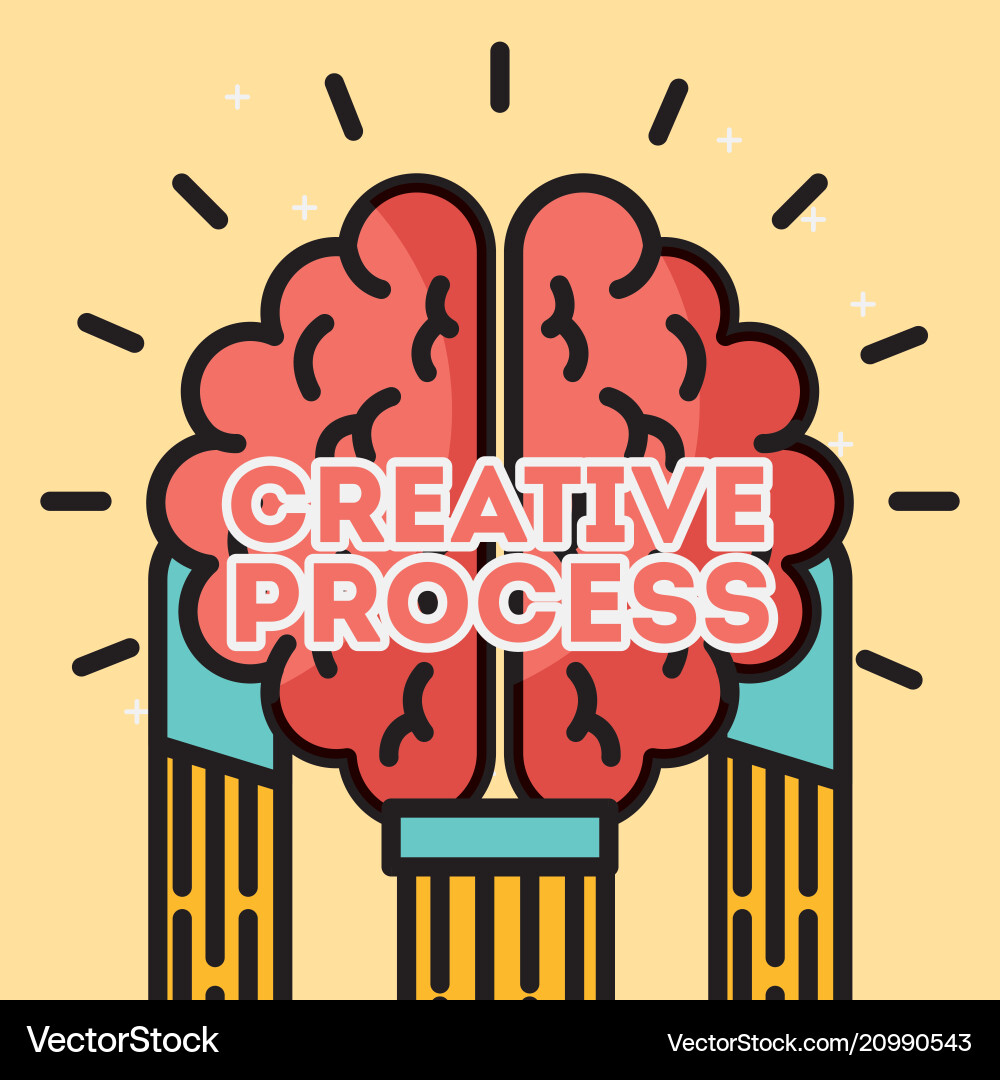 People creative process Royalty Free Vector Image