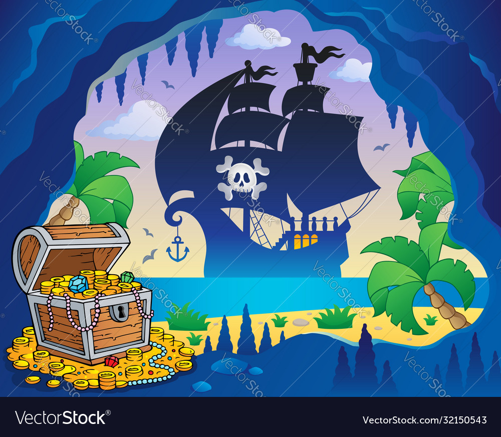 Pirate cove topic image 5 Royalty Free Vector Image