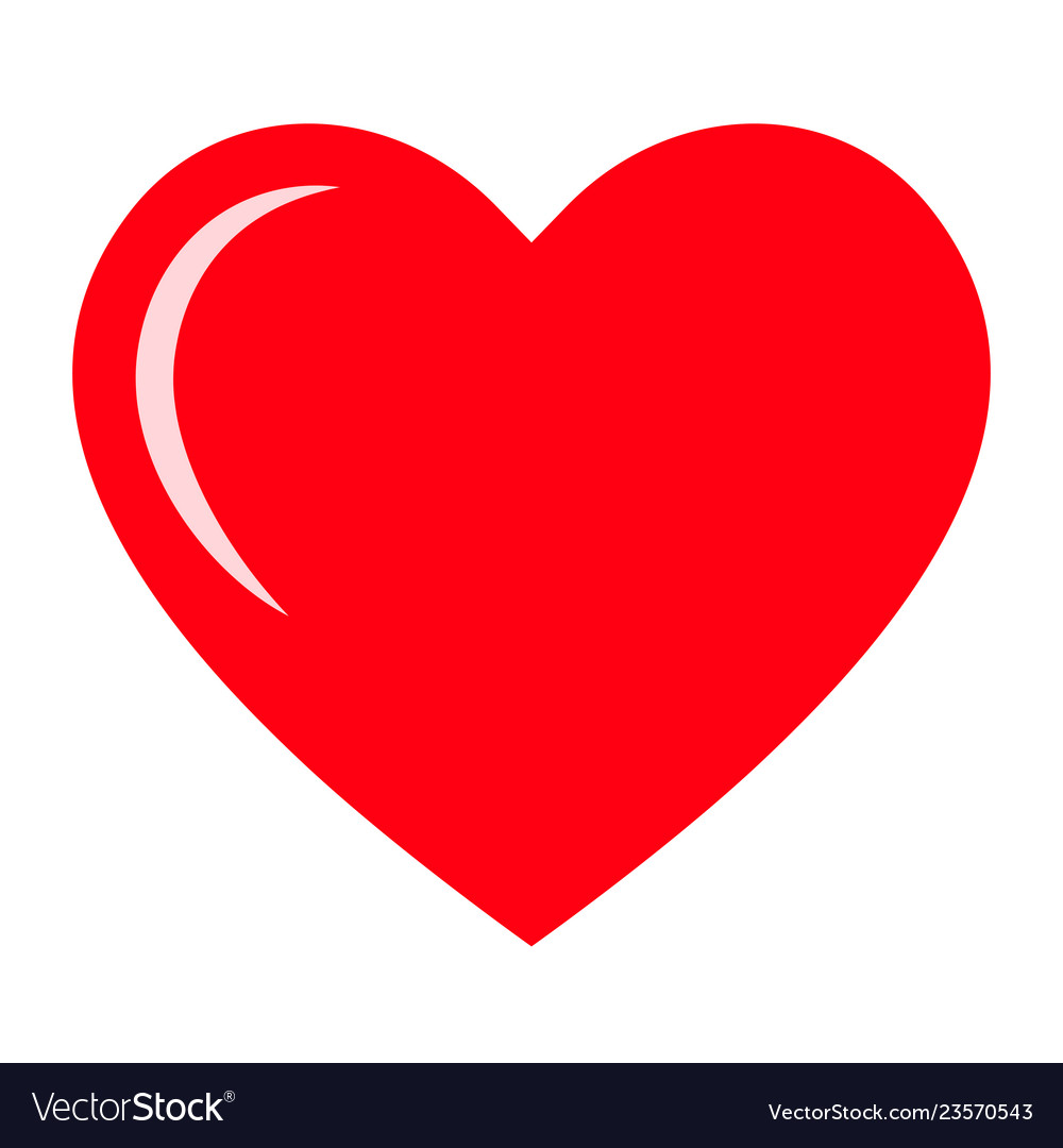 Download Red heart icon love icon Royalty Free Vector Image