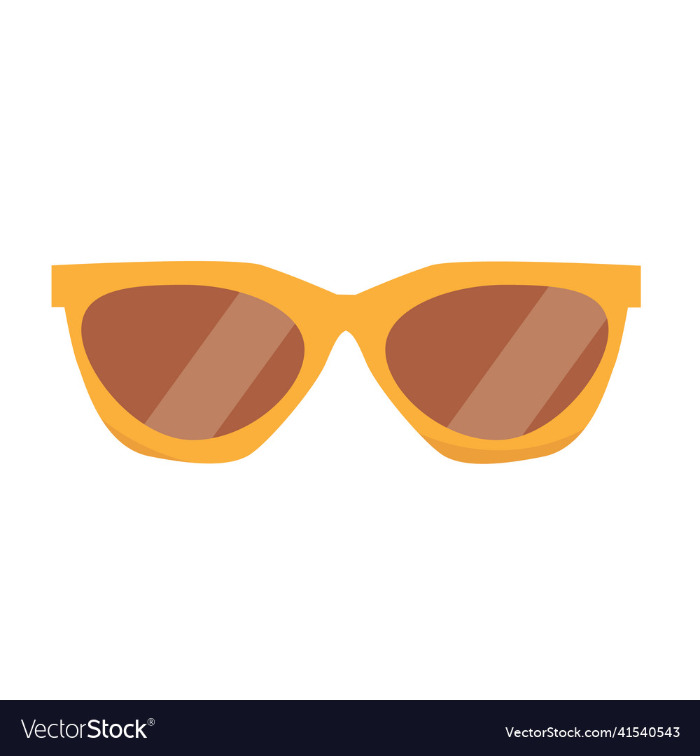 Sunglasses in flat style isolated on white Vector Image