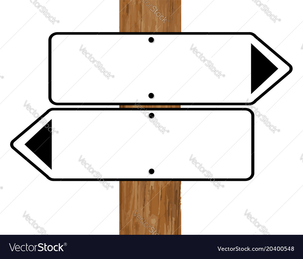 Blank signs Royalty Free Vector Image - VectorStock