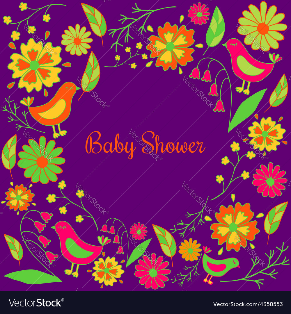 Baby shower Royalty Free Vector Image - VectorStock