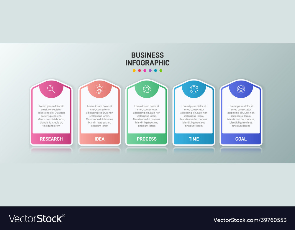 Infographic design with icons and 5 options Vector Image