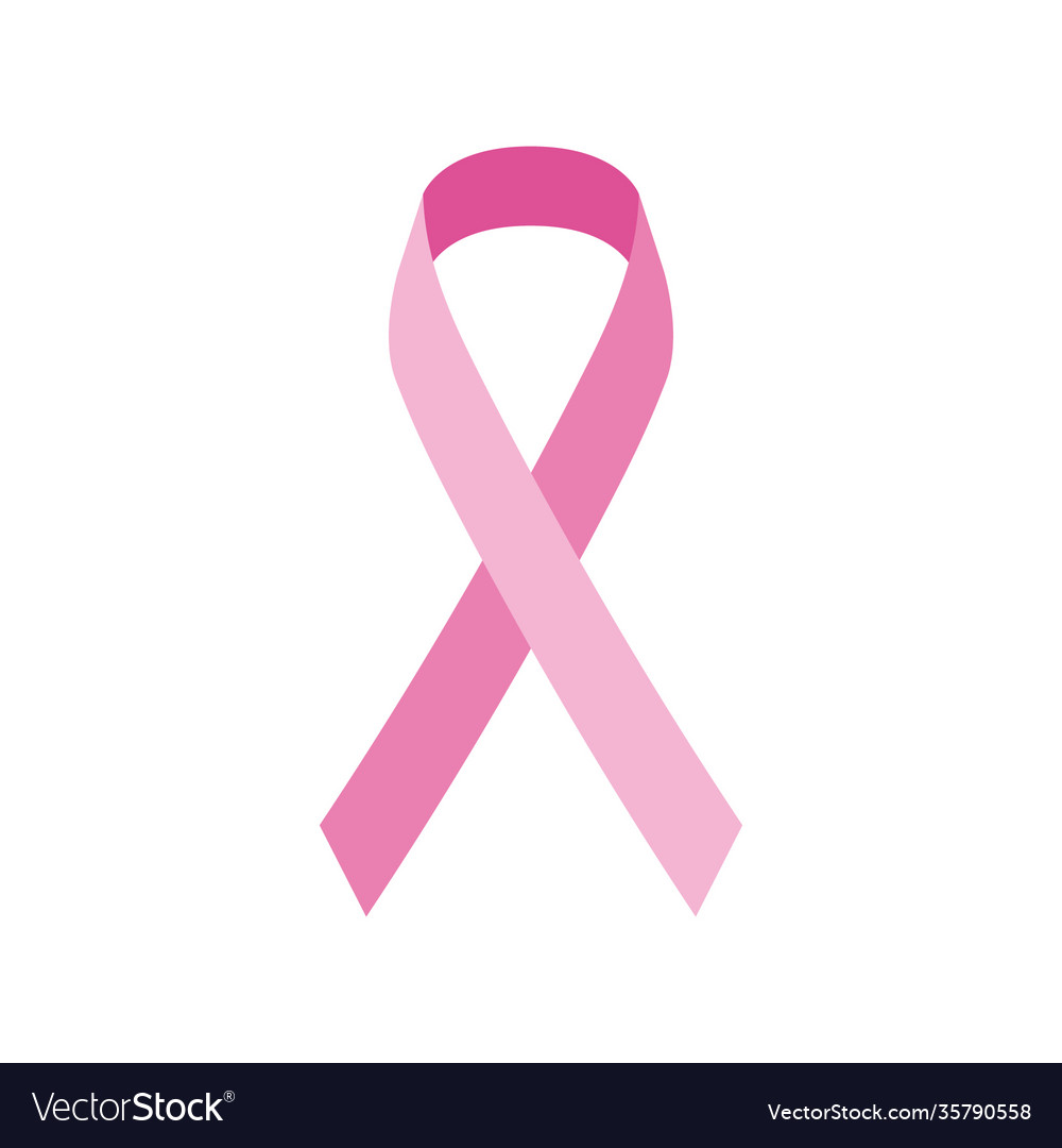 Charity ribbon pinnk Royalty Free Vector Image