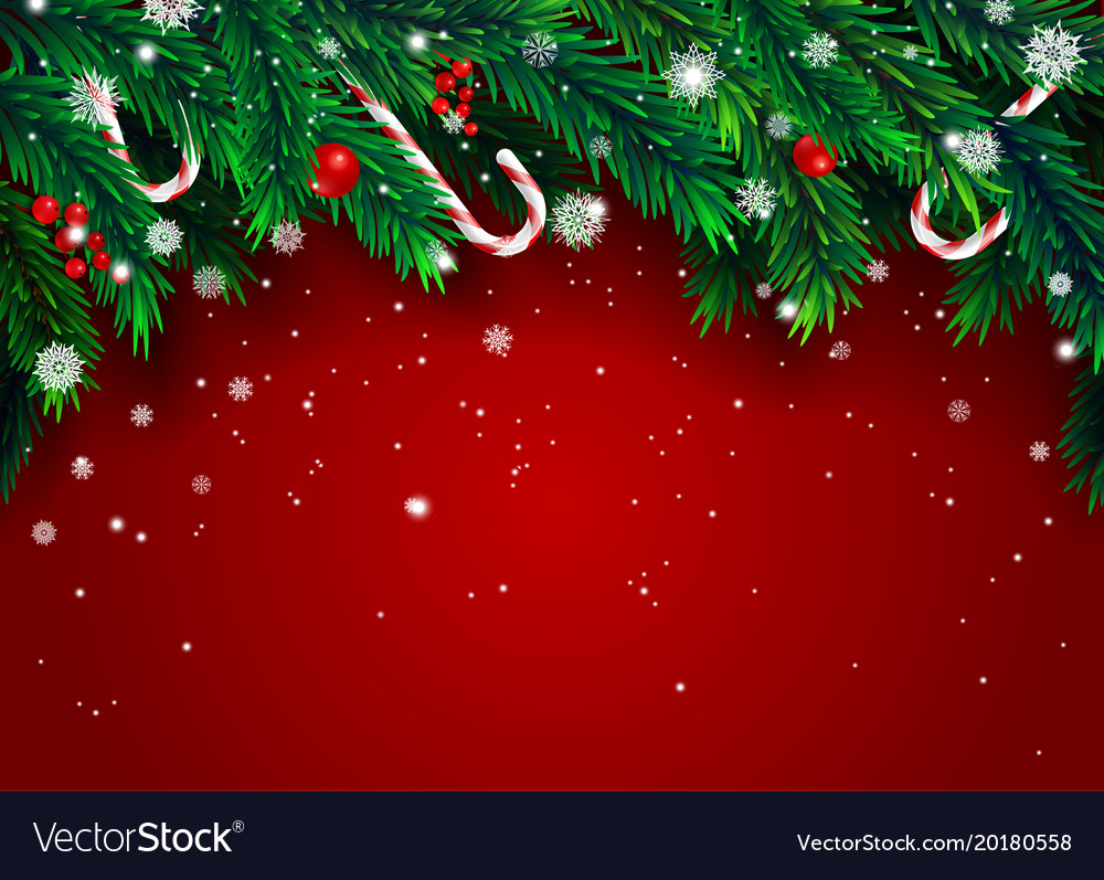 New year background with fir branches Royalty Free Vector