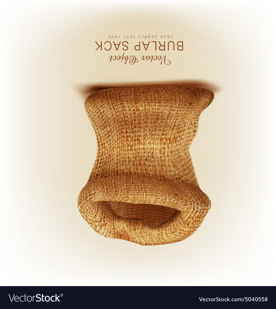 object a burlap sack