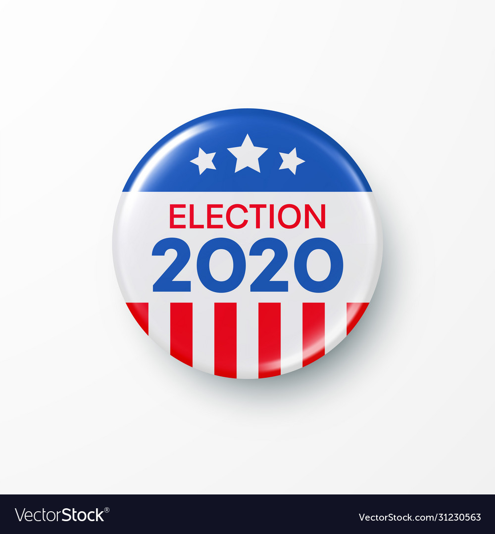 I vote 2020 united states america presidential vector image I vote 2020 united states america presidential