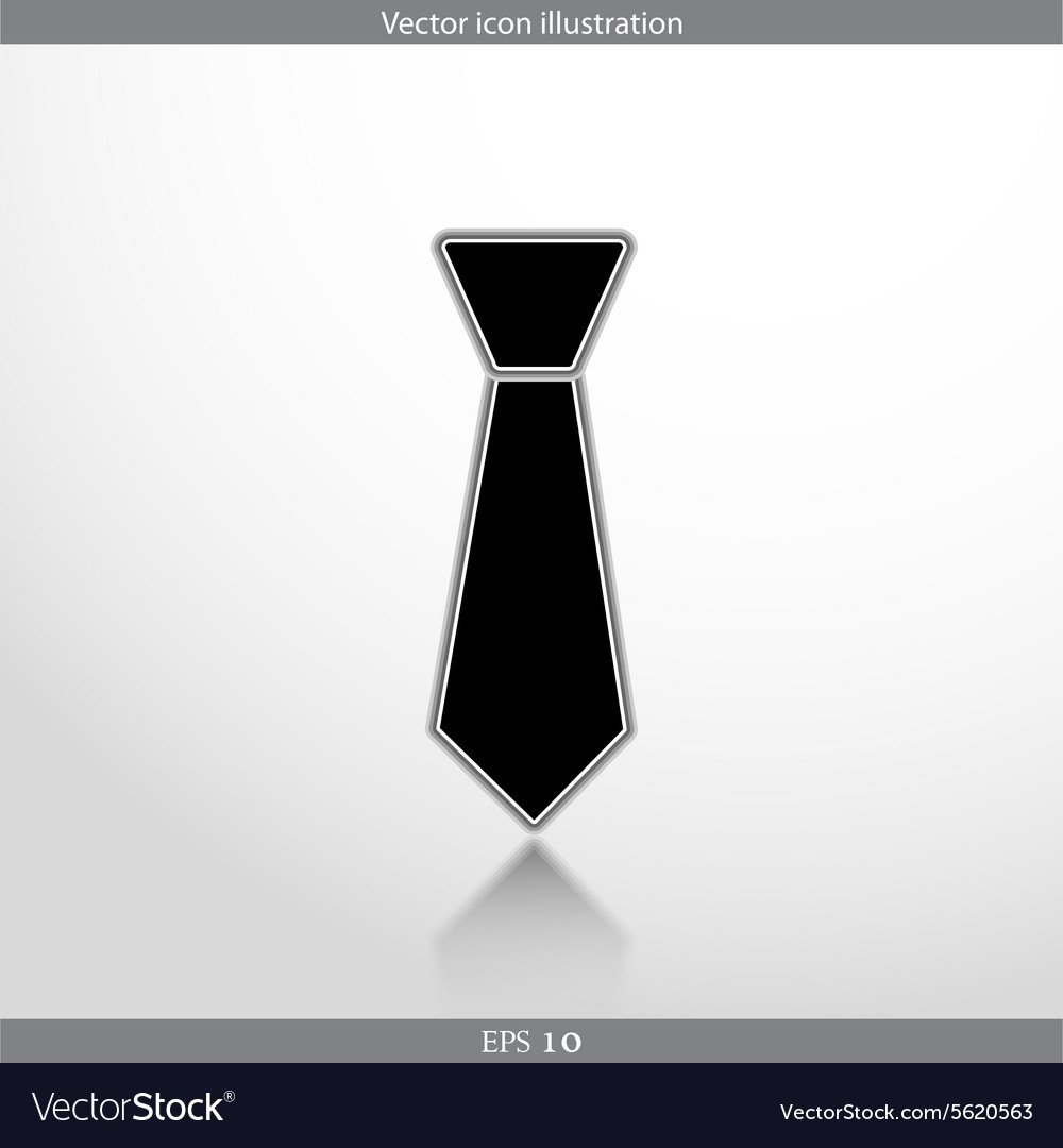 Necktie web flat icon Royalty Free Vector Image