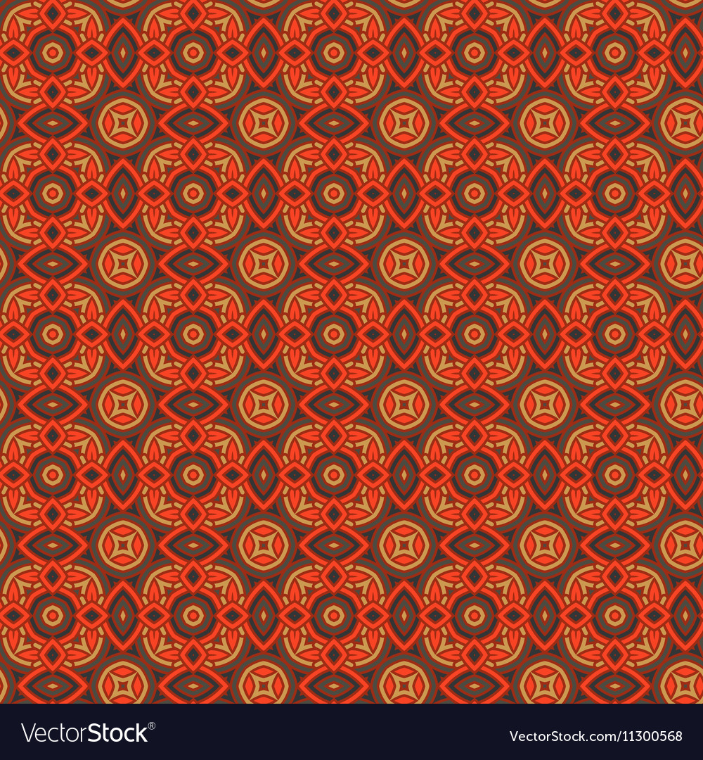 Seamless floral ethnic pattern Royalty Free Vector Image