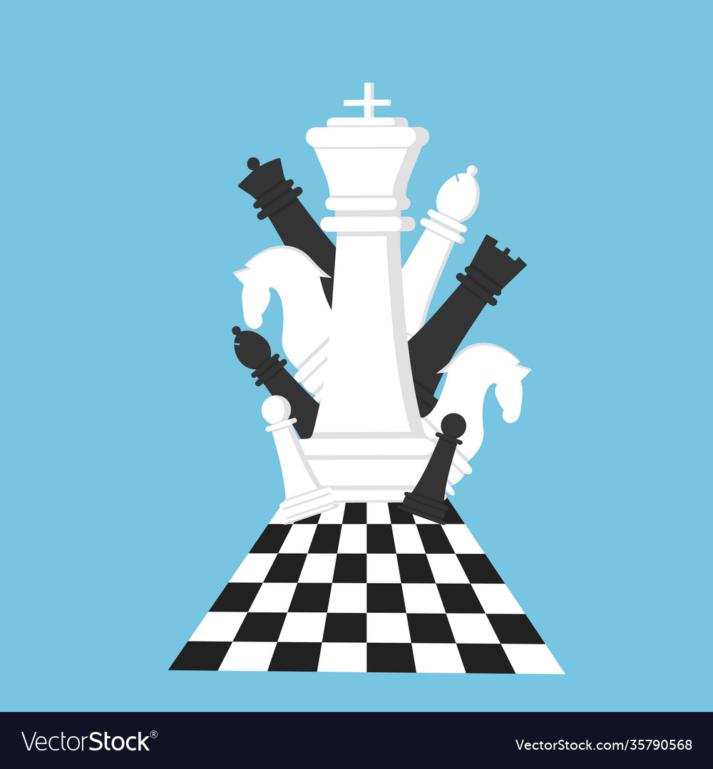 Chess pieces set Royalty Free Vector Image - VectorStock