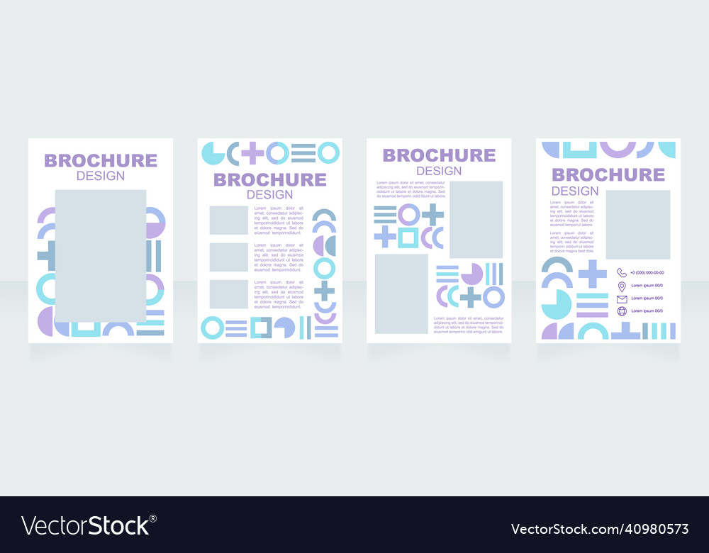 Arts and cultural festival blank brochure layout Vector Image