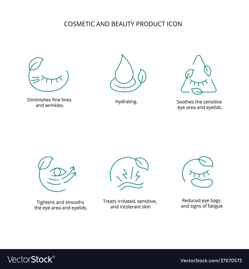 Cosmetic and beauty product icon set for web Vector Image