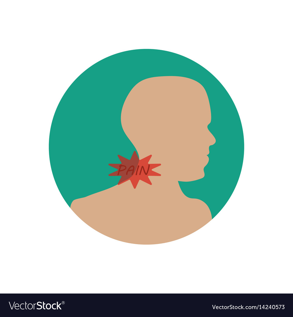 Neck pain Royalty Free Vector Image - VectorStock