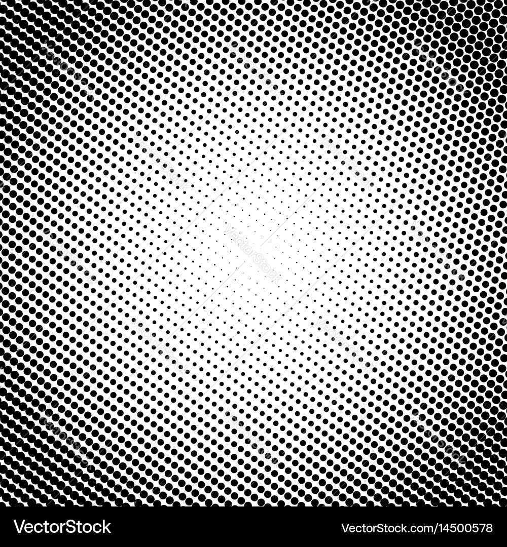 Gradient monochrome background halftone effect Vector Image