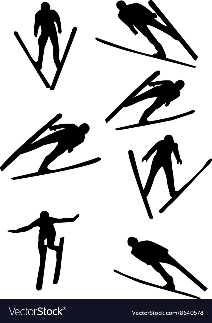 Ski jumping Royalty Free Vector Image - VectorStock