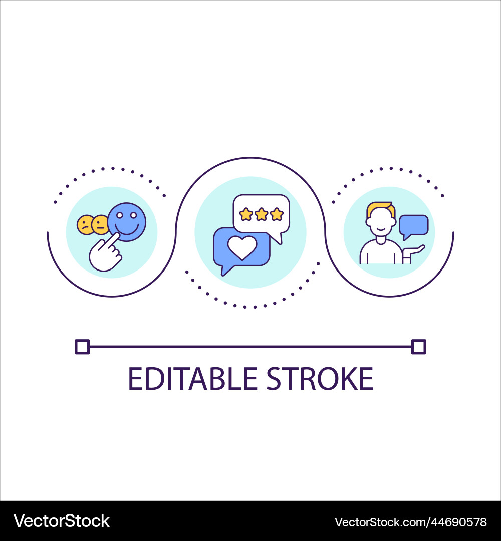 Target audience activity loop concept icon Vector Image