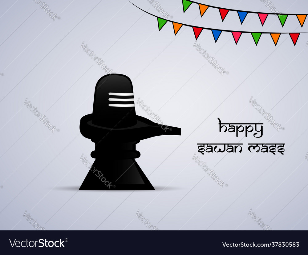 Hindu festival sawan mass Royalty Free Vector Image