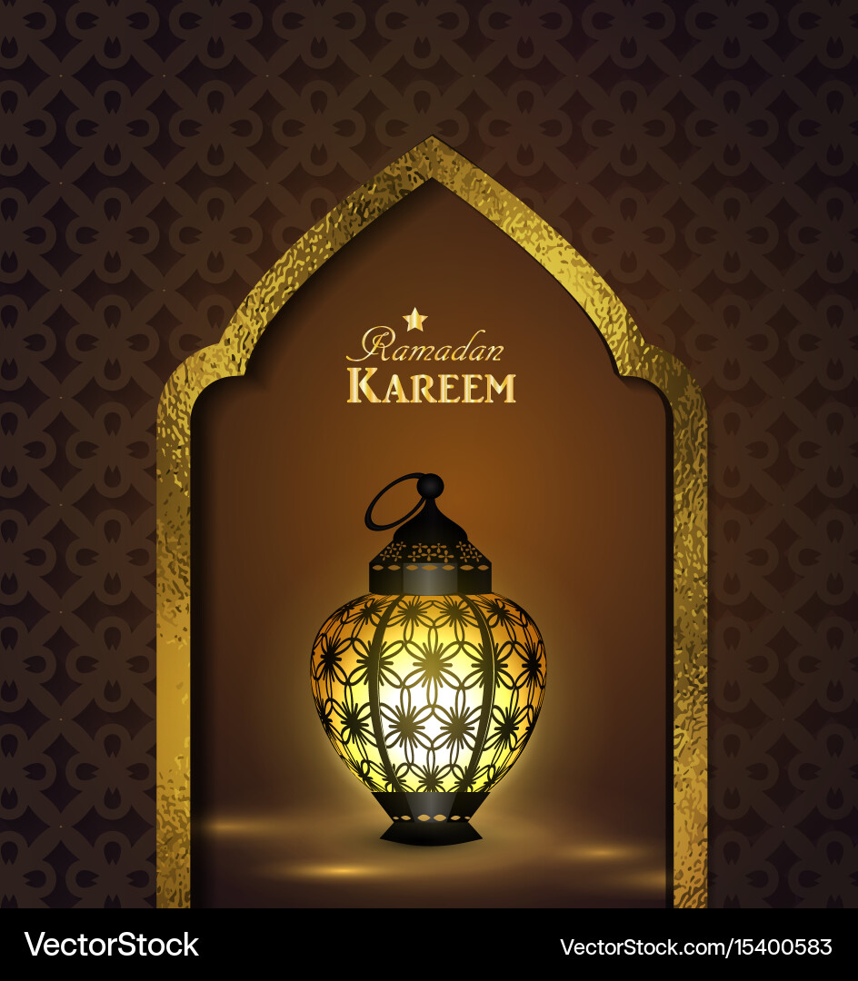 Islamic design mosque door Royalty Free Vector Image