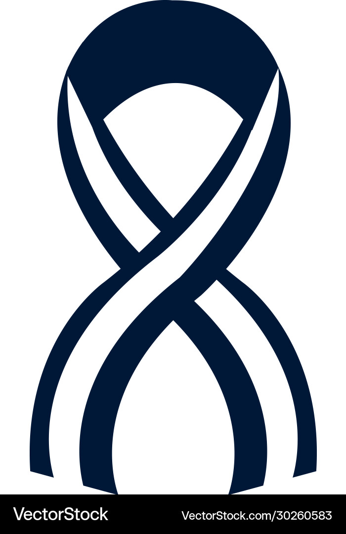 Isolated ribbon silhouette style icon Royalty Free Vector