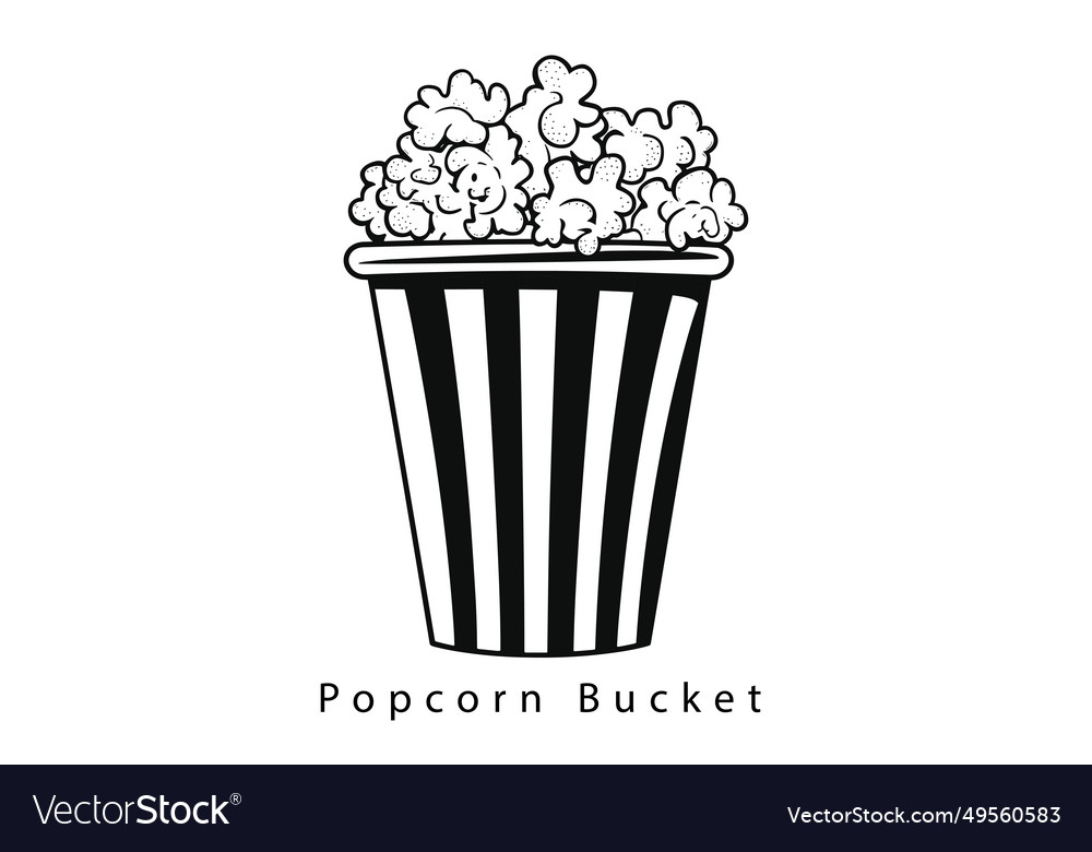 Popcorn snack icon Royalty Free Vector Image - VectorStock