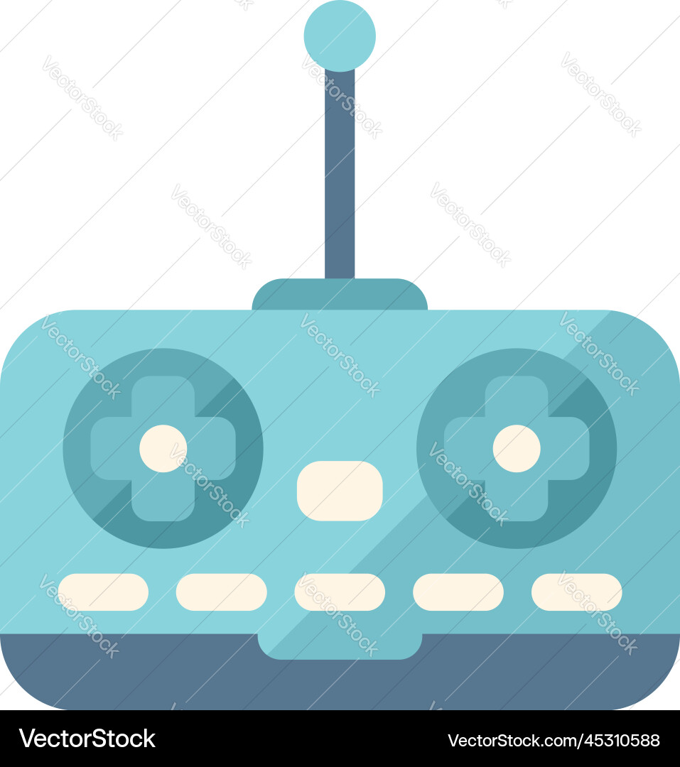 Air joystick control icon flat data system Vector Image