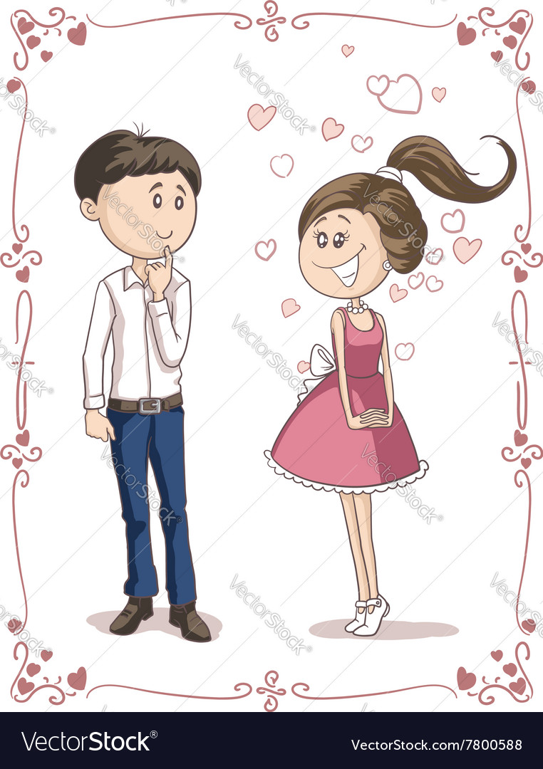 Love at first sight concept Royalty Free Vector Image