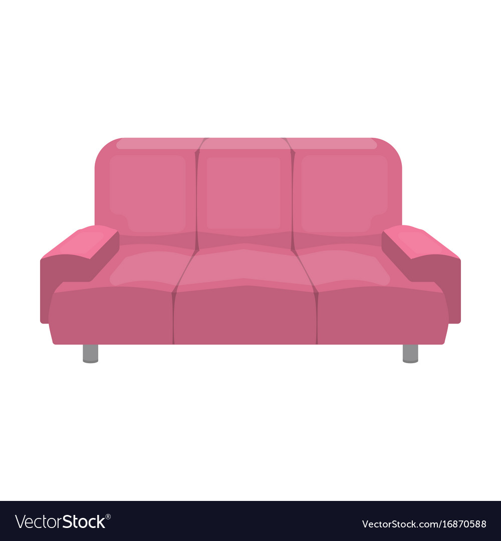 Soft Stylish And Comfortable Sofa Furniture Vector Image On Vectorstock