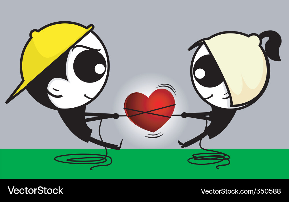Young couple Royalty Free Vector Image - VectorStock