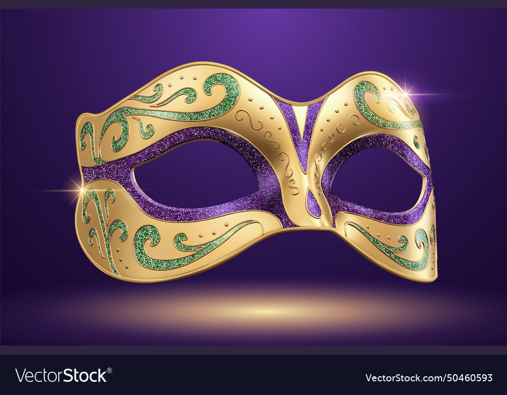 Carnival beautiful mask Royalty Free Vector Image