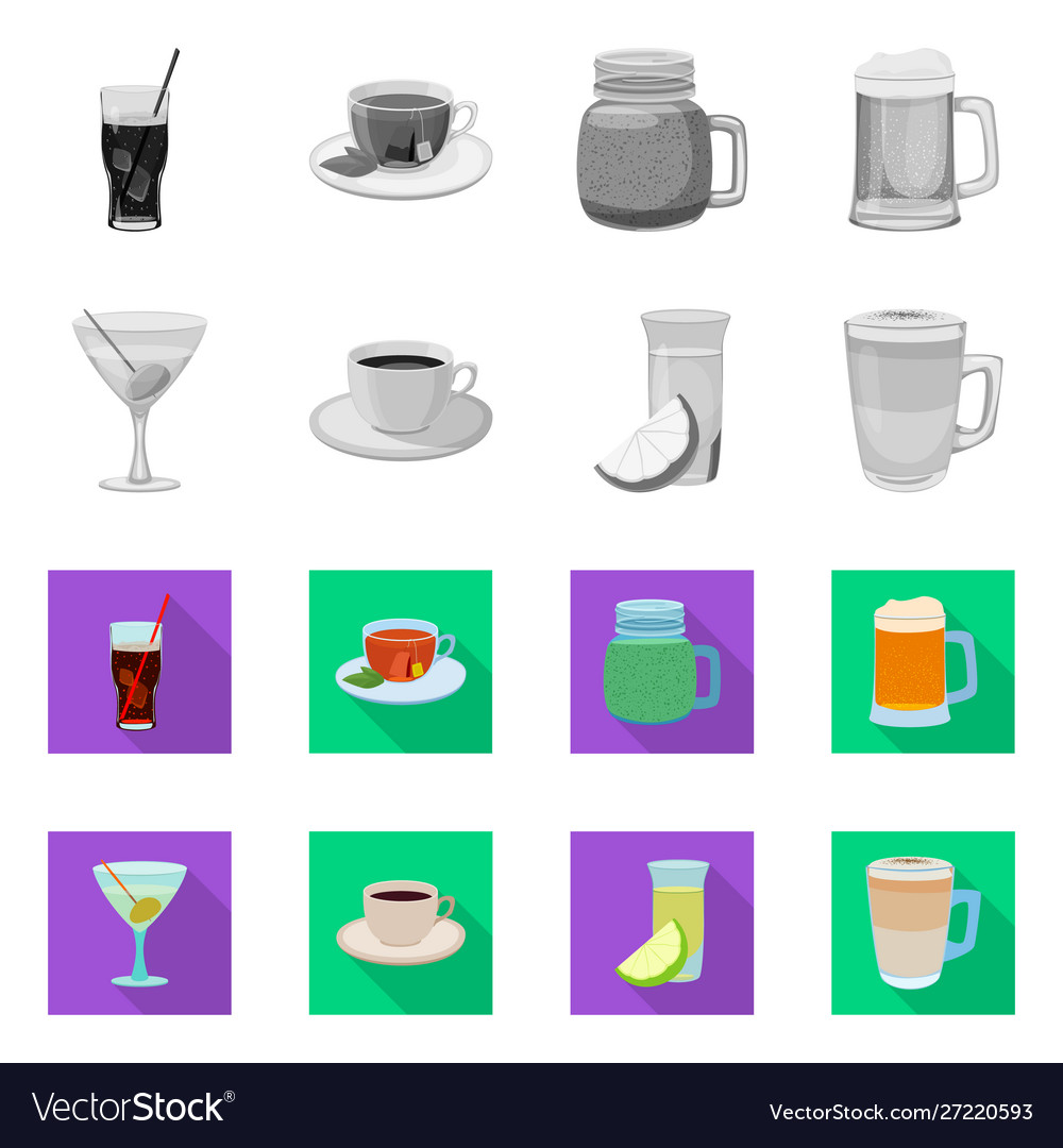 Design drink and bar icon set drink Royalty Free Vector