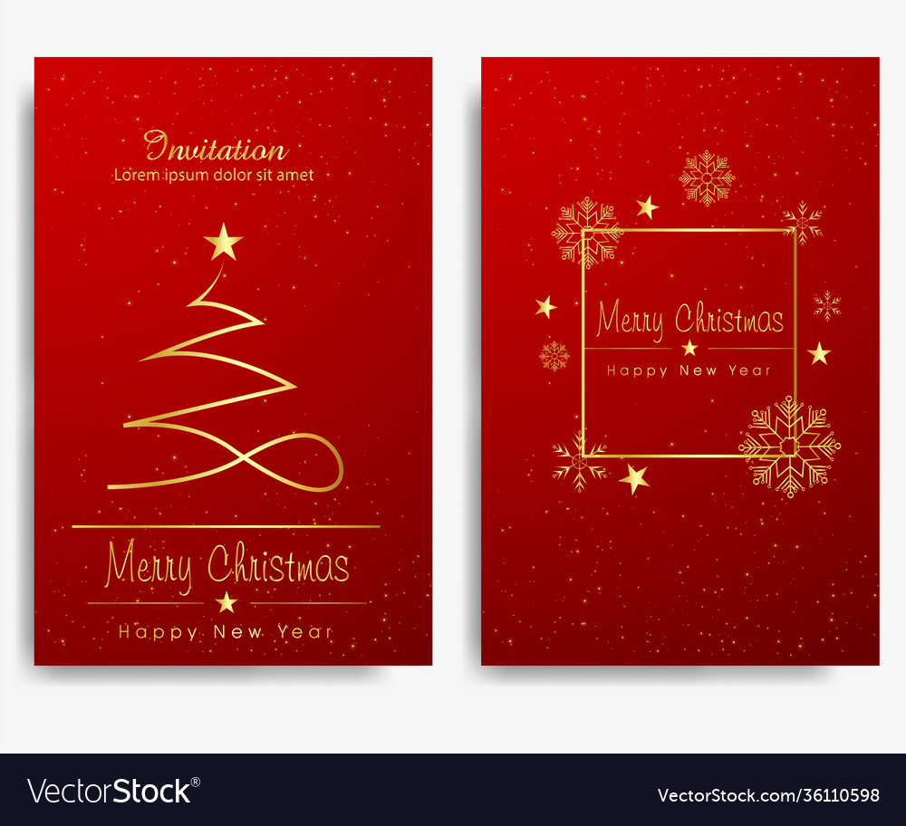 Merry christmas gifts greeting card Royalty Free Vector