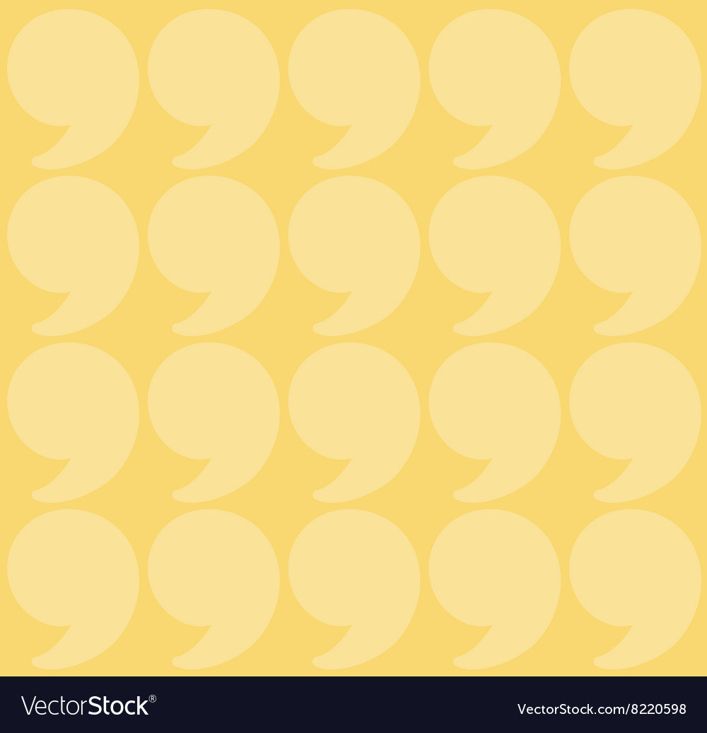 Yellow quotation marks Royalty Free Vector Image