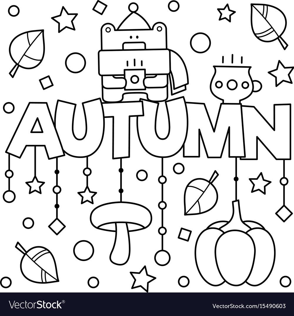 Black and white coloring page Royalty Free Vector Image