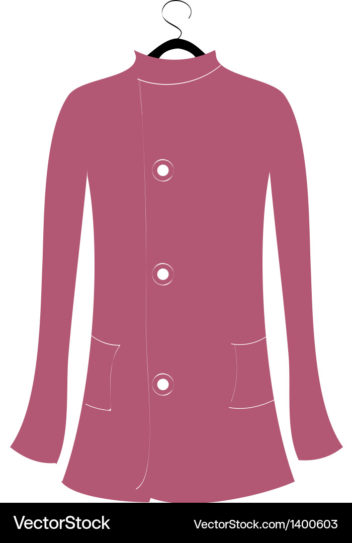 Icon coat Royalty Free Vector Image - VectorStock