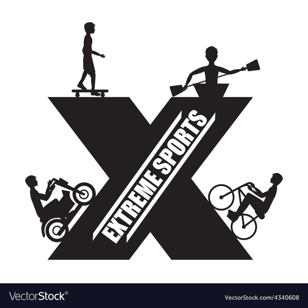 Extreme sport Royalty Free Vector Image - VectorStock