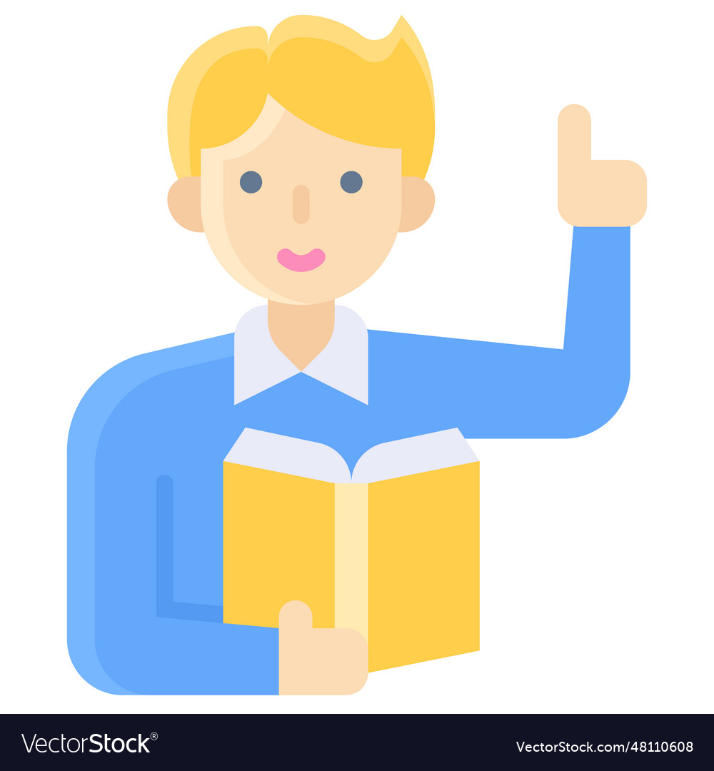 Teaching icon an avatar that is related Royalty Free Vector